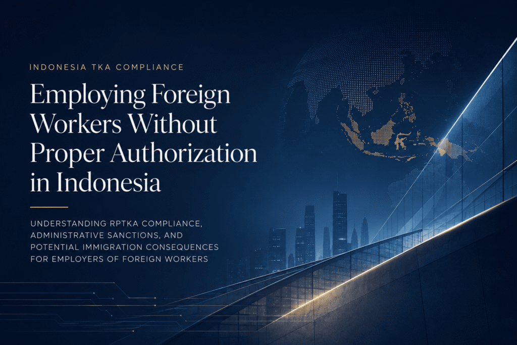 Employing Foreign Workers Without Proper Authorization in Indonesia: Administrative Sanctions and Immigration Risks