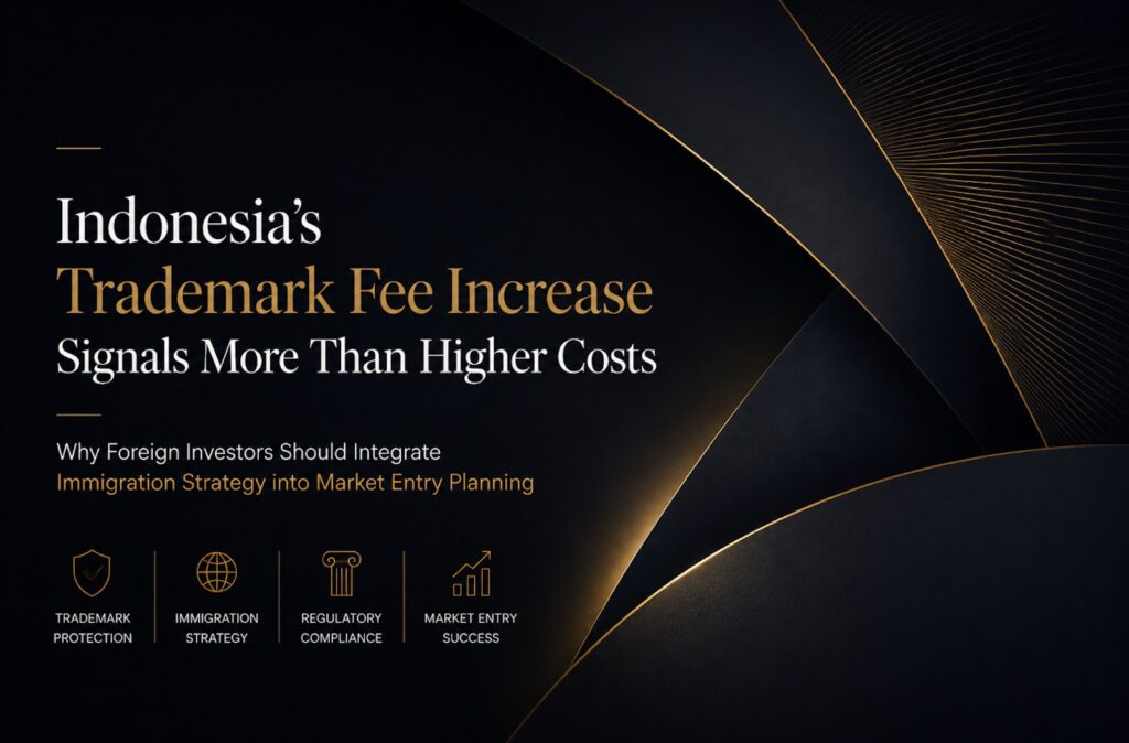 Indonesia's Trademark Fee Increase Signals More Than Higher Costs: Why Foreign Investors Should Integrate Immigration Strategy into Market Entry Planning