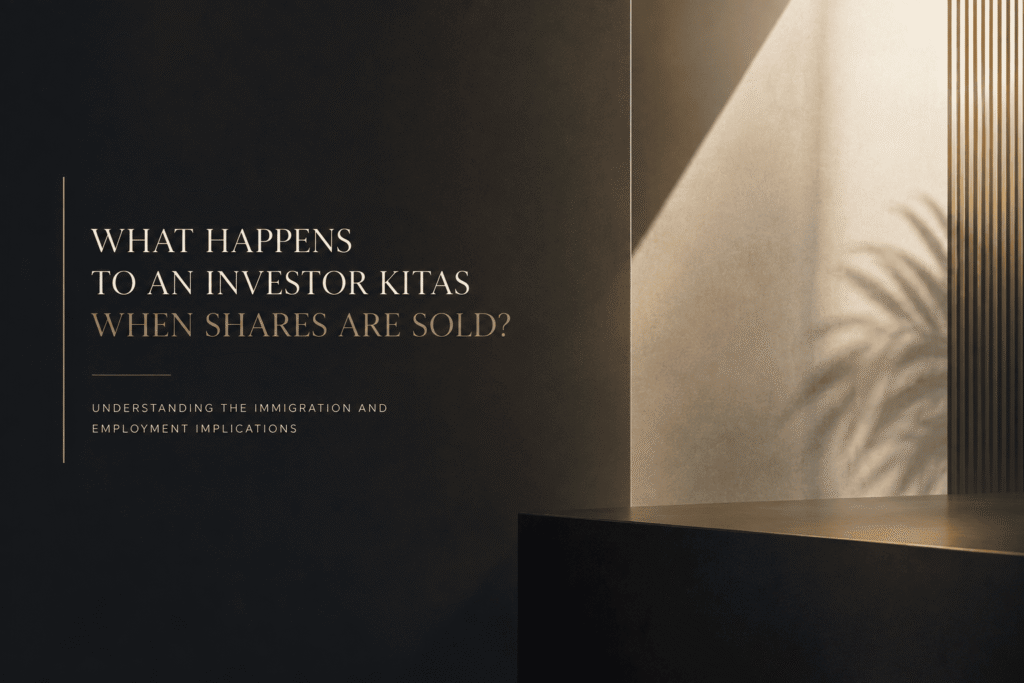 What Happens to an Investor KITAS When Shares Are Sold