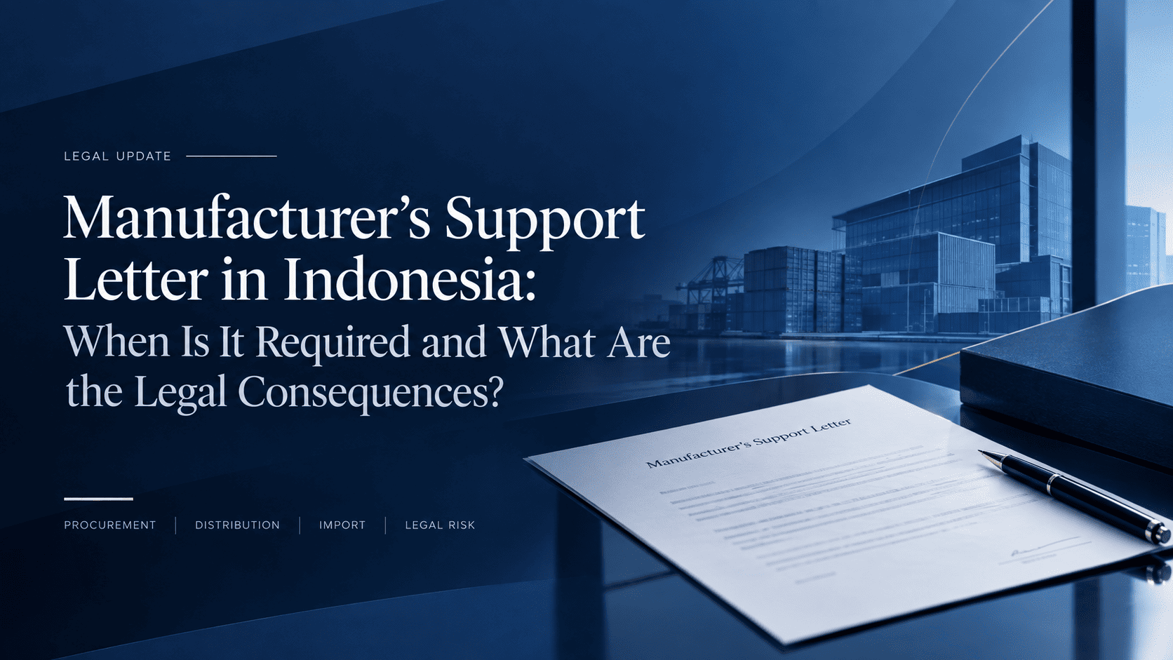 Manufacturer’s Support Letter in Indonesia: When Is It Required and What Are the Legal Consequences?